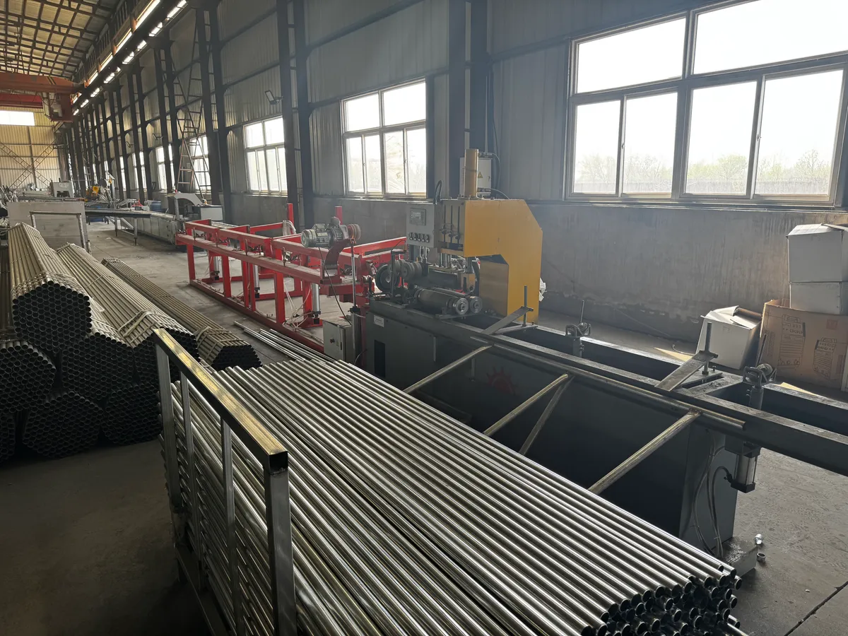 Steel tube processing equipment for fence posts and frames