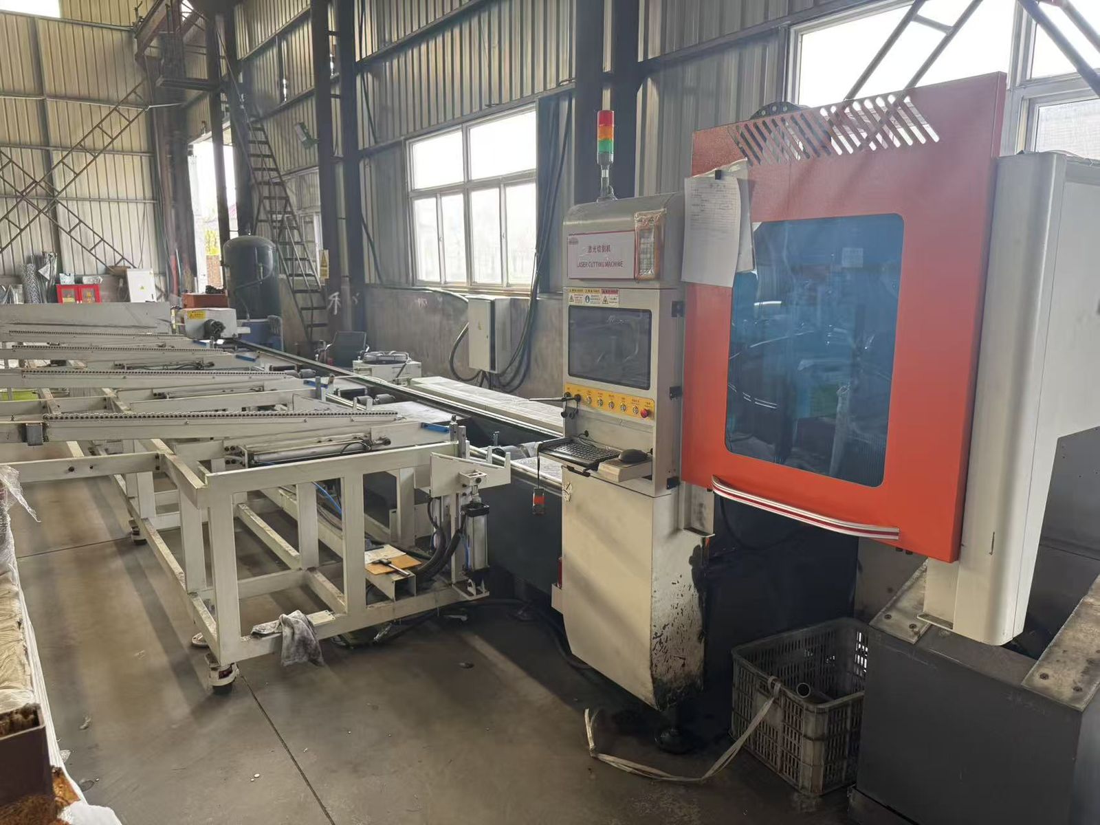 CNC laser cutting — HJ Fence factory, Tianjin