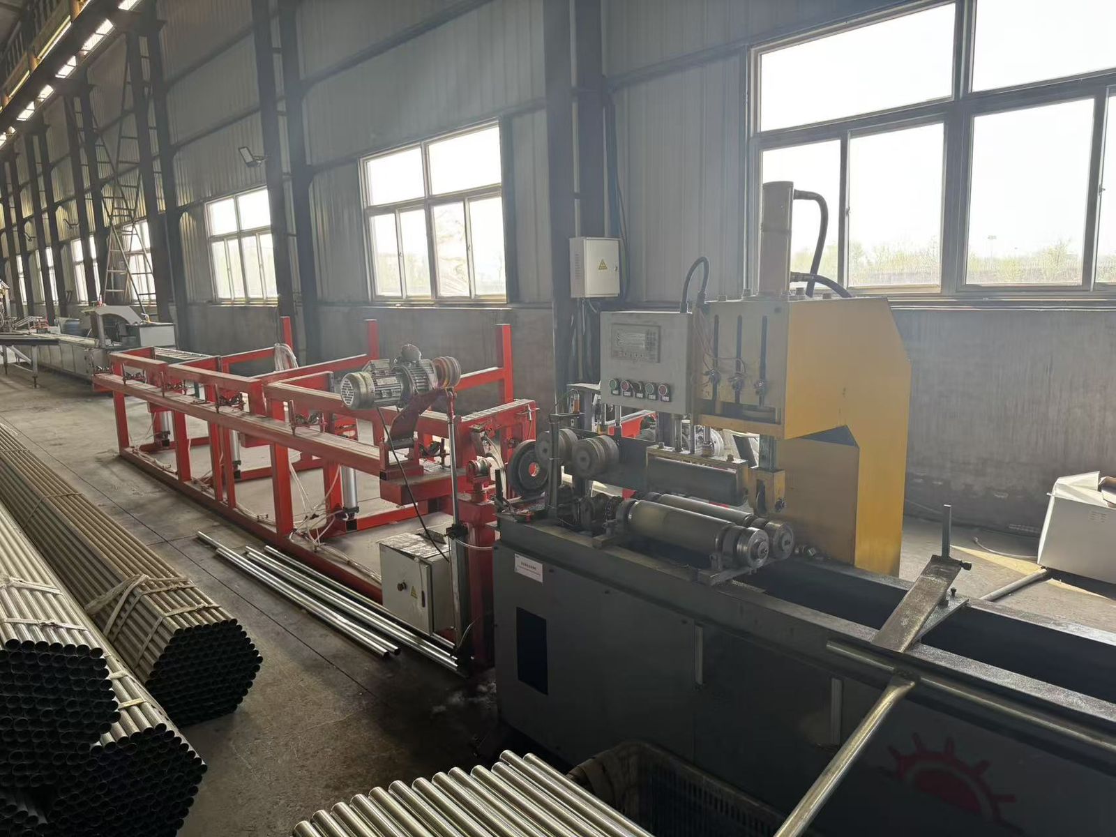 Frame pipe processing — HJ Fence factory, Tianjin